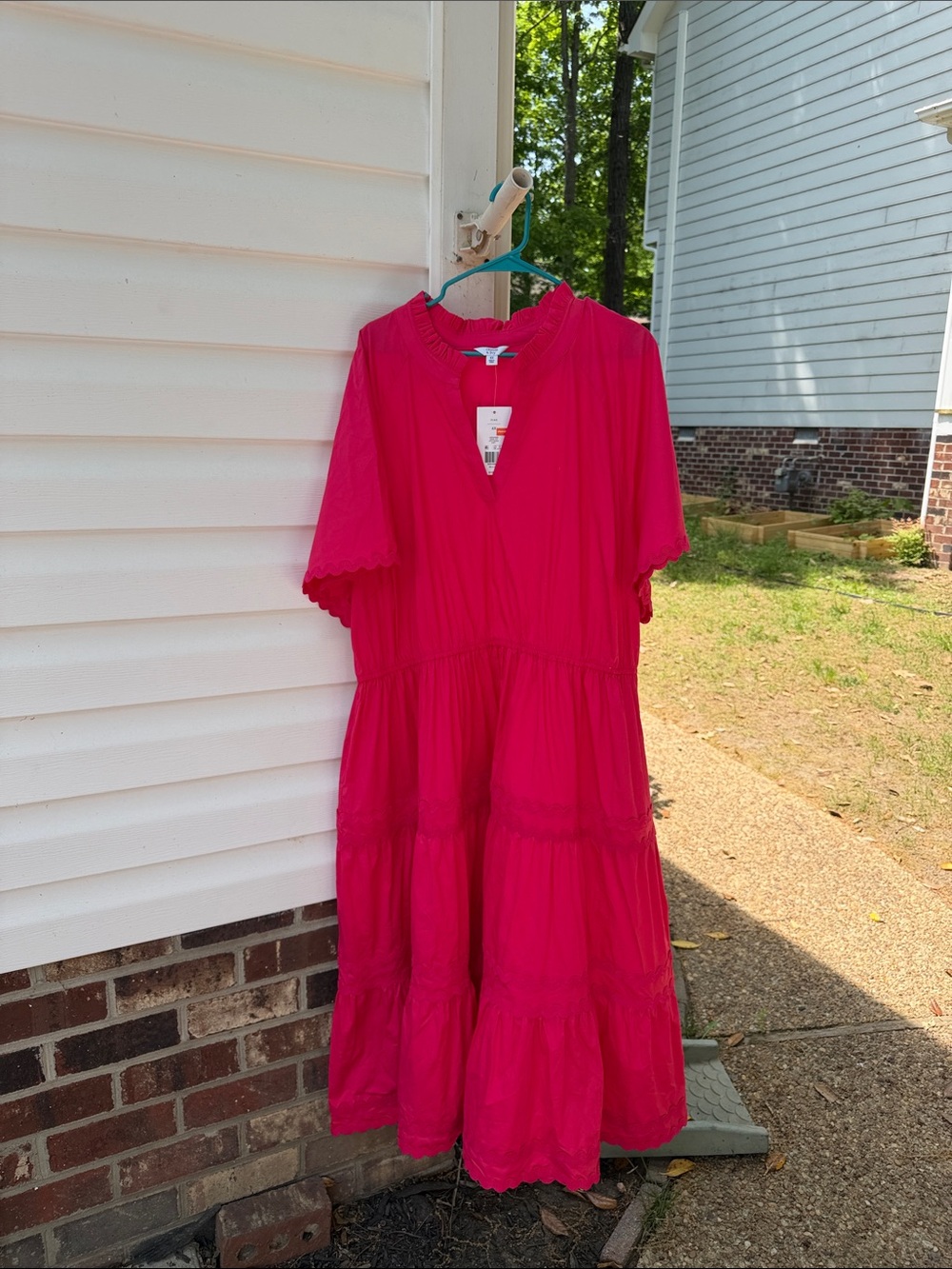 crown & ivy Hot Pink Maxi Dress